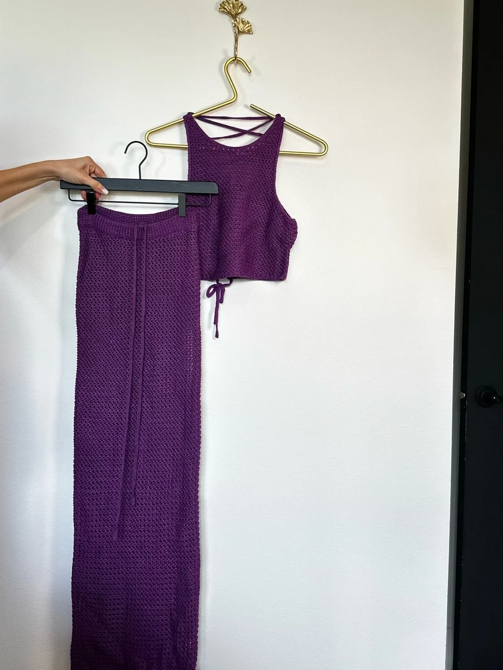 Meshki Raquel Crochet Up Back Top and Maxi Skirt - Picture 13 of 13